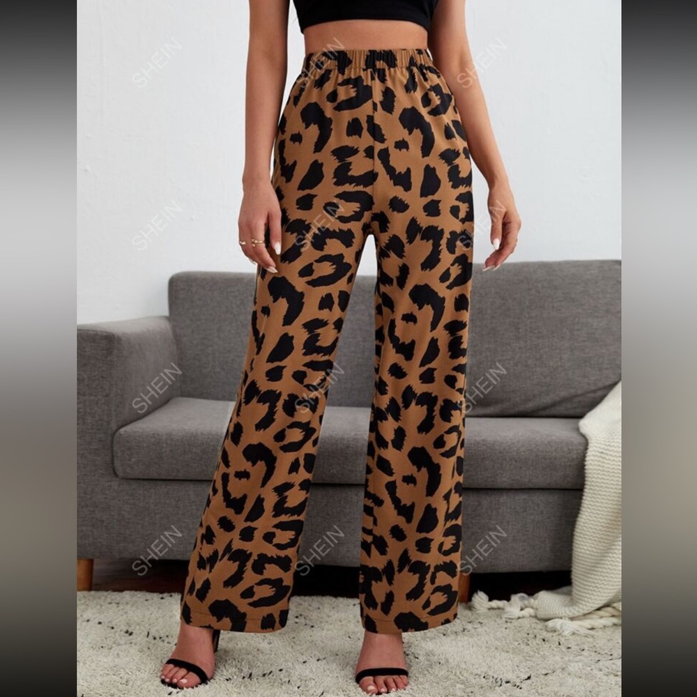 Leopard Print Pants - Picture 3 of 3